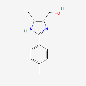 molecular formula C12H14N2O B8761767 (5-Methyl-2-(p-tolyl)-1H-imidazol-4-yl)methanol CAS No. 62229-99-6