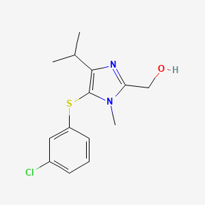 (5-(3-Chlorophenylthio)-4-isopropyl-1-methyl-1H-imidazol-2-yl)methanol
