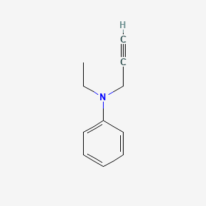 molecular formula C11H13N B8761835 Benzenamine, N-ethyl-N-2-propynyl- CAS No. 18158-72-0