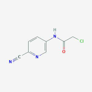 2-chloro-N-(6-cyanopyridin-3-yl)acetamide
