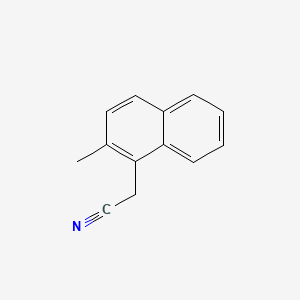 molecular formula C13H11N B8761880 2-Methyl-1-naphthaleneacetonitrile CAS No. 69815-53-8