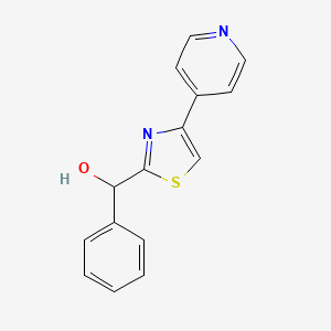 1-Phenyl-1-[4-(4-pyridyl)-2-thiazolyl]methanol