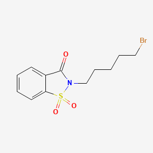2-(5-Bromopentyl)-1H-1lambda~6~,2-benzothiazole-1,1,3(2H)-trione