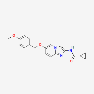 N-(6-((4-Methoxybenzyl)oxy)imidazo[1,2-A]pyridin-2-YL)cyclopropanecarboxamide