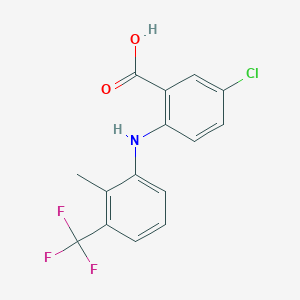 5-Chloro-2-[2-methyl-3-(trifluoromethyl)anilino]benzoic acid
