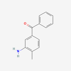 molecular formula C14H13NO B8761923 3-Amino-4-methylbenzophenone CAS No. 62261-44-3