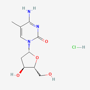 molecular formula C10H16ClN3O4 B8761991 Cytidine, 2'-deoxy-5-methyl-, monohydrochloride CAS No. 5241-10-1