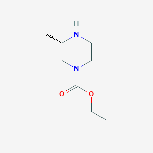 molecular formula C8H16N2O2 B8762018 Ethyl (3S)-3-methylpiperazine-1-carboxylate CAS No. 612493-91-1