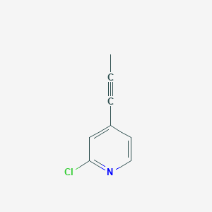 molecular formula C8H6ClN B8762082 2-Chloro-4-(prop-1-ynyl)pyridine 