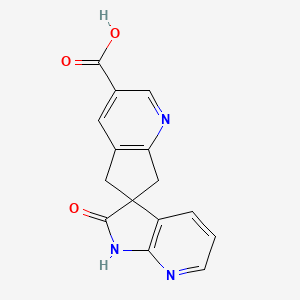 2'-Oxo-1',2',5,7-tetrahydrospiro[cyclopenta[b]pyridine-6,3'-pyrrolo[2,3-b]pyridine]-3-carboxylic acid