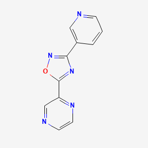 5-(Pyrazin-2-yl)-3-(pyridin-3-yl)-1,2,4-oxadiazole