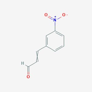 molecular formula C9H7NO3 B8762220 3-Nitrocinnamaldehyde CAS No. 1504-76-3