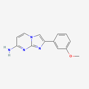 2-(3-Methoxyphenyl)imidazo[1,2-A]pyrimidin-7-amine