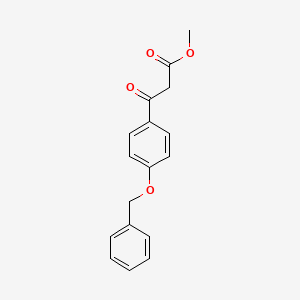 molecular formula C17H16O4 B8762310 Methyl 3-(4-(benzyloxy)phenyl)-3-oxopropanoate 