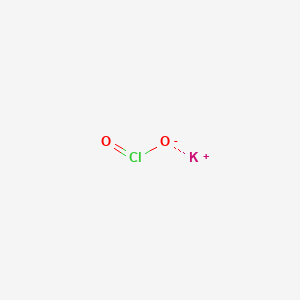 molecular formula KClO2<br>ClKO2 B087625 氯酸钾 CAS No. 14314-27-3