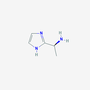 molecular formula C5H9N3 B8762524 (1S)-1-(1H-imidazol-2-yl)ethan-1-amine 