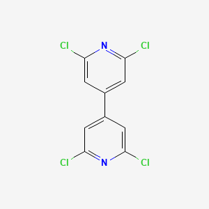 molecular formula C10H4Cl4N2 B8762525 2,2',6,6'-Tetrachloro-4,4'-bipyridine CAS No. 53344-76-6