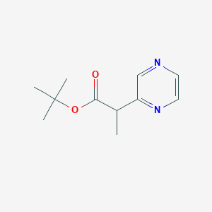 Tert-butyl 2-(pyrazin-2-yl)propanoate