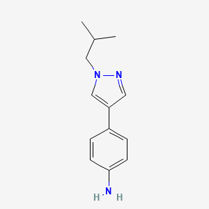 4-(1-isobutyl-1H-pyrazol-4-yl)aniline