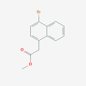 molecular formula C13H11BrO2 B8762742 Methyl 2-(4-bromonaphthalen-1-yl)acetate 