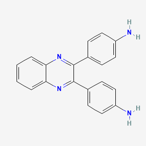 4-[3-(4-Aminophenyl)quinoxalin-2-yl]aniline