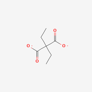 molecular formula C7H10O4-2 B8762761 2,2-Diethylpropanedioate 