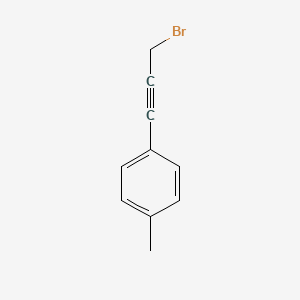 molecular formula C10H9Br B8762778 1-(3-Bromo-prop-1-ynyl)-4-methyl-benzene 