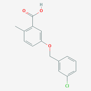 5-{[(3-Chlorophenyl)methyl]oxy}-2-methylbenzoic acid