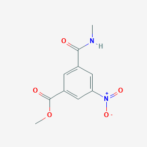 molecular formula C10H10N2O5 B8762869 Methyl 3-[(methylamino)carbonyl]-5-nitrobenzoate 