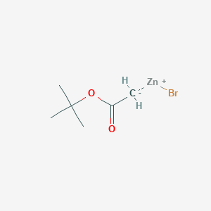 molecular formula C6H11BrO2Zn B8762992 tert-butyl 2-(bromozincio)acetate 