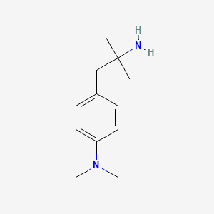 molecular formula C12H20N2 B8763007 4-(2-amino-2-methylpropyl)-N,N-dimethylaniline 