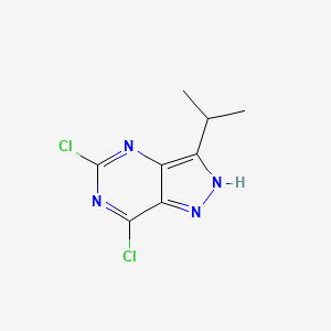 5,7-Dichloro-3-isopropyl-1H-pyrazolo[4,3-D]pyrimidine
