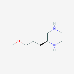 molecular formula C8H18N2O B8763080 (2S)-2-(3-Methoxypropyl)piperazine 
