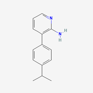 molecular formula C14H16N2 B8763091 3-[4-(1-Methylethyl)phenyl]pyridin-2-amine 