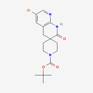Tert-butyl 6-bromo-2-oxo-2,4-dihydro-1H-spiro[[1,8]naphthyridine-3,4'-piperidine]-1'-carboxylate