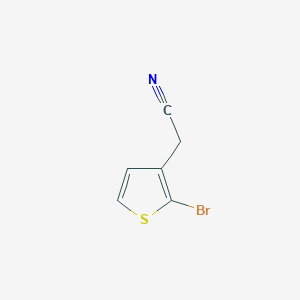 molecular formula C6H4BrNS B8763180 2-(2-Bromothiophen-3-yl)acetonitrile 