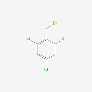 molecular formula C7H4Br2Cl2 B8763267 1-Bromo-2-(bromomethyl)-3,5-dichlorobenzene CAS No. 115615-20-8