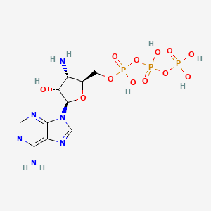 molecular formula C10H17N6O12P3 B8763343 3'-Deoxy-3'-amino-ATP CAS No. 4209-30-7