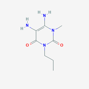molecular formula C8H14N4O2 B8763436 5,6-Diamino-1-methyl-3-propylpyrimidine-2,4(1H,3H)-dione CAS No. 106465-68-3