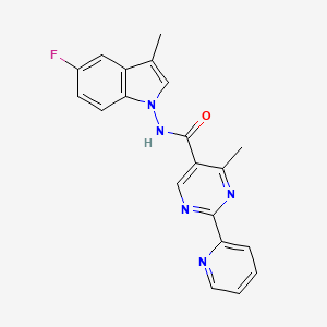 5-PyriMidinecarboxaMide, N-(5-fluoro-3-Methyl-1H-indol-1-yl)-4-Methyl-2-(2-pyridinyl)-