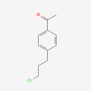 molecular formula C11H13ClO B8763647 1-[4-(3-Chloropropyl)phenyl]ethanone CAS No. 91427-06-4