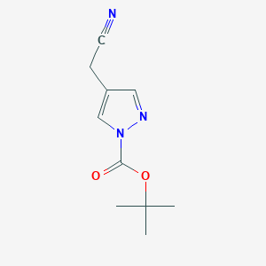 tert-Butyl 4-(cyanomethyl)-1H-pyrazole-1-carboxylate