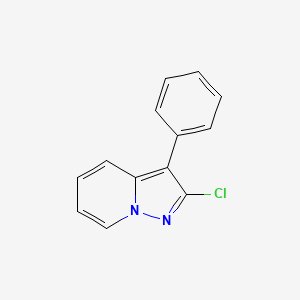 molecular formula C13H9ClN2 B8763734 2-Chloro-3-phenylpyrazolo[1,5-A]pyridine 
