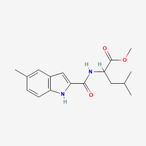 molecular formula C17H22N2O3 B8763751 methyl N-[(5-methyl-1H-indol-2-yl)carbonyl]leucinate 
