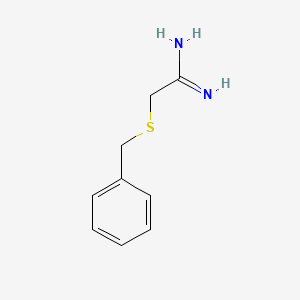 molecular formula C9H12N2S B8763754 2-(BENZYLSULFANYL)ETHANIMIDAMIDE 
