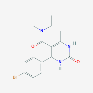 4-(4-bromophenyl)-N,N-diethyl-6-methyl-2-oxo-1,2,3,4-tetrahydropyrimidine-5-carboxamide