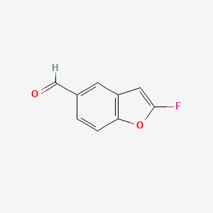 molecular formula C9H5FO2 B8763822 2-Fluorobenzofuran-5-carbaldehyde 