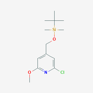 4-(((tert-Butyldimethylsilyl)oxy)methyl)-2-chloro-6-methoxypyridine
