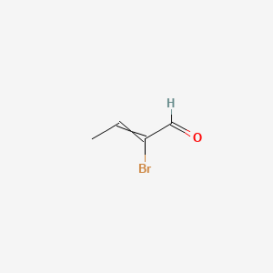 molecular formula C4H5BrO B8763874 2-bromobut-2-enal 