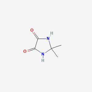 molecular formula C5H8N2O2 B8763929 2,2-Dimethylimidazolidine-4,5-dione CAS No. 34879-37-3